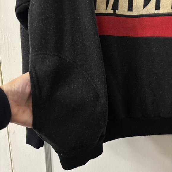 Vintage ITALIA Black Sweatshirt W/Pockets - Picture 5 of 15